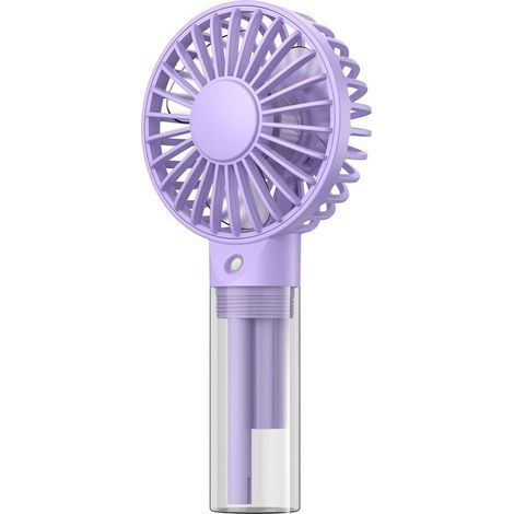 Ventilateur portable avec variateur d'intensité – Ventilateur personnel rechargeable avec brumisateur et réservoir d’eau de 32 ml – Mini ventilateur de poche rafraîchissant pour voyage, bureau, extéri (1/5)