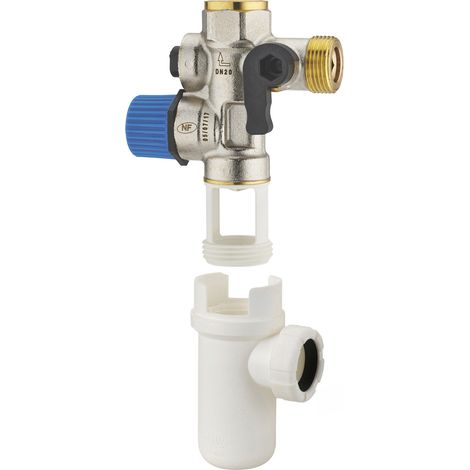 Groupe de sécurité siège inox NF NOYON & THIEBAULT Droit + siphon