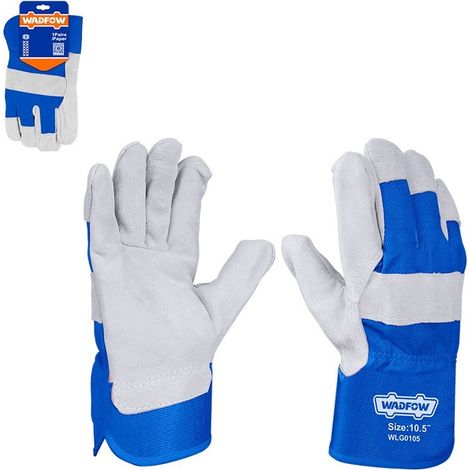 Guante de piel de vacuno Wadfow XL con doble costura en índice (1/3)