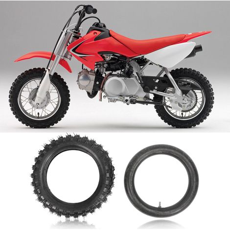 Chambre à air 2.50x10 avec valve droite TR13 pour moto cross 50cc 70cc 90cc 110cc (1/5)