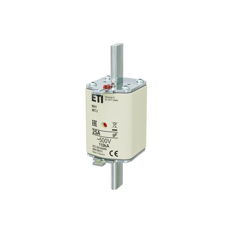 Enlace fusible NH1/WT-1 GF 25A/500V