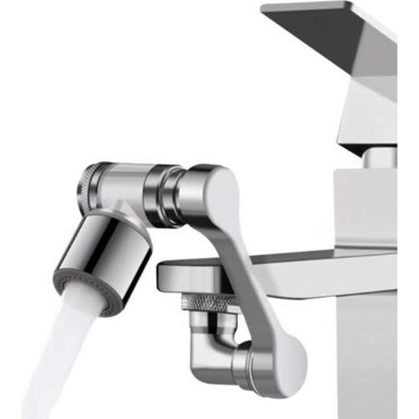 Aérateur de robinet, filtre de robinet de douche à main pour évier de cuisine, salle de bain, rotatif multi-angle, 2 modes d'eau réglables avec élément filtrant