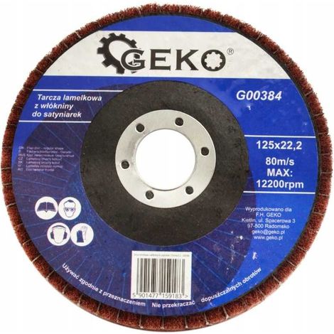 Disque à lamelles en tissu non tissé pour machines à brunir 125 mm. /G (1/3)