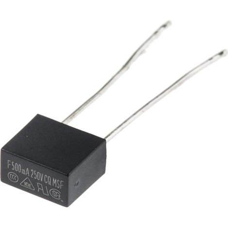 Fusible non réarmable filaire RS PRO, Sortie Radiale, 500mA 250V