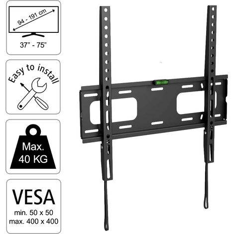 FlashStar TV Wandhalterung FIX bis 75" Schwarz (1/5)