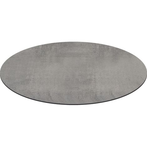 Piano Rotondo per tavolo in HPL Cemento 10mm Dimensione Tavoli: Ø 60 cm