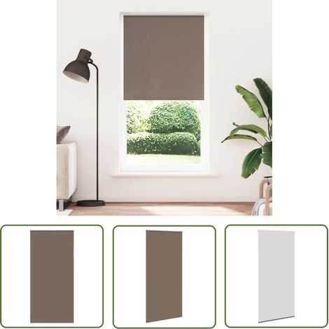 vidaXL Verdunkelungsrollo Kaffeebraun 90x230 cm Stoffbreite 85,7 cm (1/5)