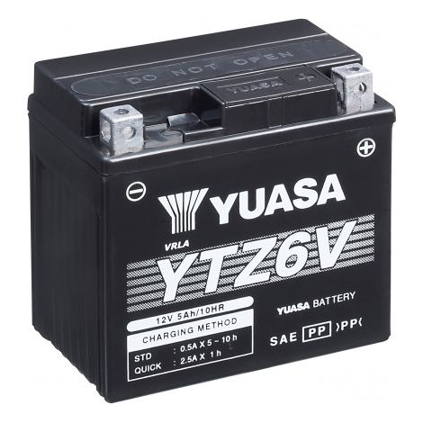 Batterie YUASA YTZ6V - Sans Entretien - Livrée Avec Pack Acide
