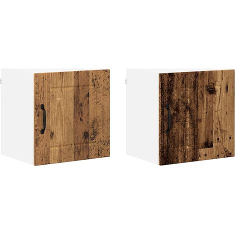 Meubles de Rangement,Armoire de cuisine 2 pcs Bois Ancien 40 x 31 x 40 cm CFW712786 (1/5)