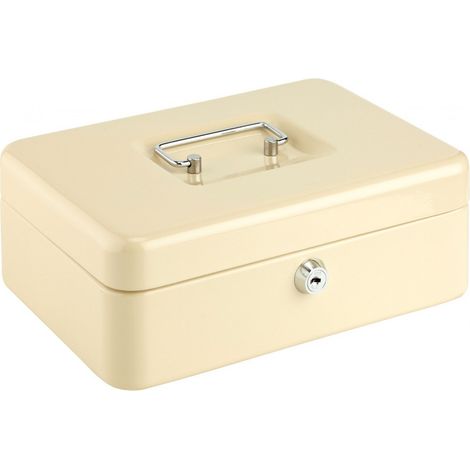Münzbox aus Metall 200 x 88 x 160 Beige