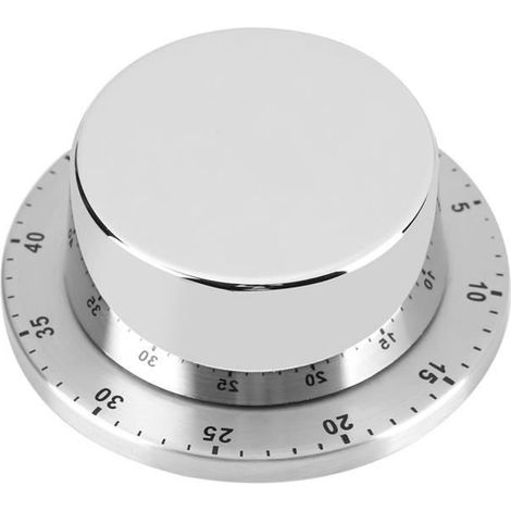 Tbest minuterie de cuisine aimantée Minuterie de cuisine mécanique manuelle avec base magnétique compte à rebours de cuisson (1/4)