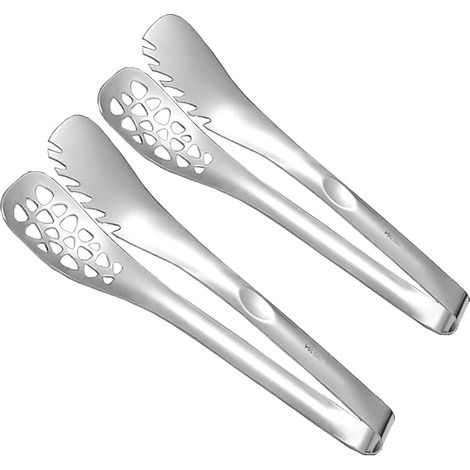 Pinces de cuisine pour la cuisson, pinces en acier inoxydable, pinces de 30 cm pour chef, grill, grillades, salades, friture, service, buffet, pinces à ustensiles (2) (1/5)
