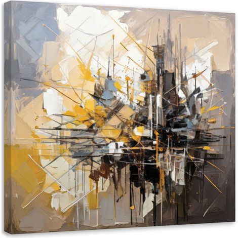 Wandbild für das Schlafzimmer Geometrische Abstraktion Stadt 30x30 cm (1/5)