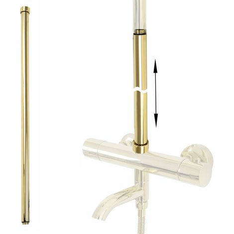 EXTENSIÓN PAR DE JUEGO DE BAÑER/DUCHA ORO 60CM