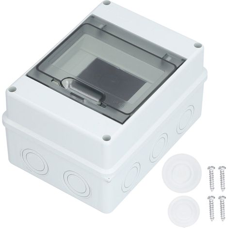 Boîtier de distribution transparent étanche en plastique pour disjoncteur, protection électrique intérieure (1/5)