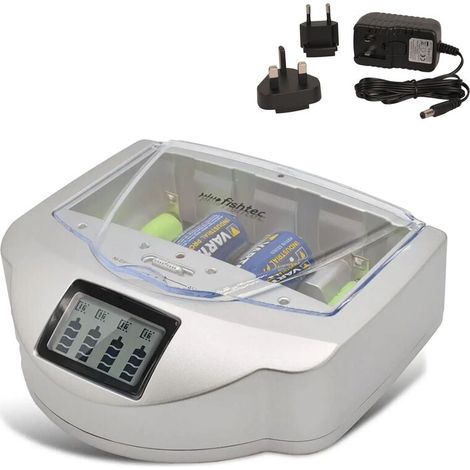 Chargeur Universel de Piles Alcalines et C/D/AA/AAA/6LR61 Ni-Cd Ni-Mh ALOVEZ (1/4)