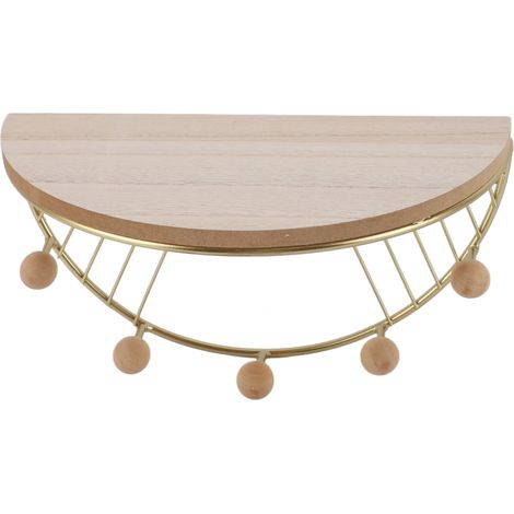 Moderne, fächerförmige Wandregale mit strukturierter Goldoberfläche, geeignet für Wohnzimmer, Schlafzimmer und Büro. (1/5)