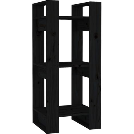 Maison Exclusive - Bücherregal/Raumteiler Schwarz 41x35x91 cm Mas