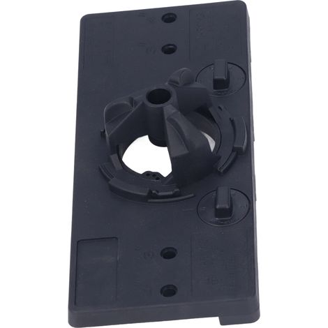 Lot de 3 forets scie cloche 35mm pour charnière, gabarit de perçage, guide de perçage, outil de menuiserie pour bois, poinçon de centrage, noir (1/5)
