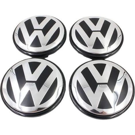 Satz mit 4 originalen Radkappen für Aluminiumfelgen, 65 mm