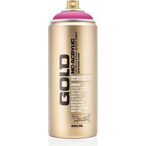 Bombe de peinture - Gold - Acrylique - Pink pink - G3130 - 400ml - Montana Cans