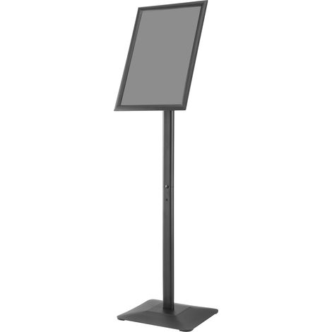 Mophorn Soporte para Carteles 420x297 mm Soporte de Exhibición Independiente Tabla de Anuncios de Aluminio Ángulo Ajustable con Base de Metal Estable y Lámina de PVC Impermeable para Información de Me