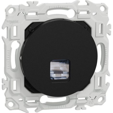 Prise RJ45 - Cat.6A STP grade 3TV - Odace 2025 - S940477 - Schneider - Noir onyx