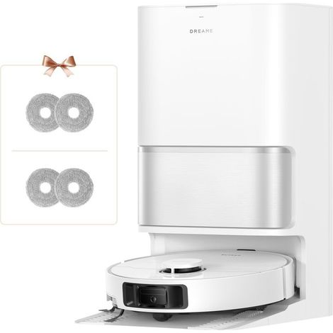 DREAME L10s Ultra Gen 3 Kit Robot Aspirapolvere e Lavapavimenti, Aspirazione da 25.000 Pa, Spazzola Laterale e Moci Estensibili,Stazione di Pulizia Automatica All-in-One