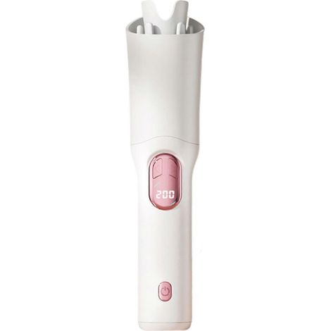 Fer à boucler sans fil portable rechargeable par USB, appareil idéal pour une routine matinale rapide (Blanc) (1/4)