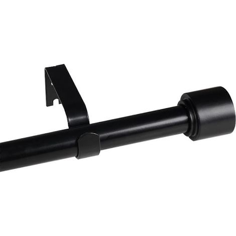 Tringle à rideaux facile à installer, élégante et résistante, en acier au carbone, pour différents styles de pièces (48 à 84 pouces). (1/4)