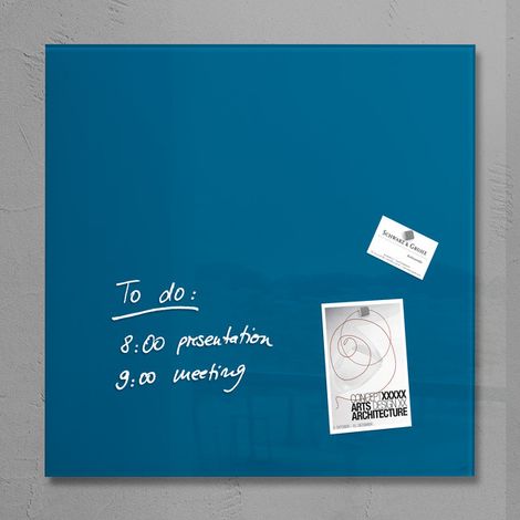 Sigel SI-GL252 Verremagnétiquebord Artverum 480x480x15mm Bleu Pétrole (1/5)
