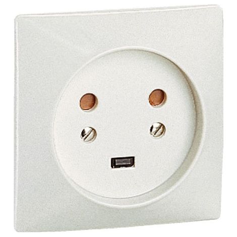Enchufe de 20 A - 80 x 80 mm para empotrar 2p+t