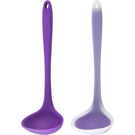 Louche - En Caoutchouc Sans Noyau Métallique - Manche Long Antidérapant - Compatible Casseroles Antiadhésives - 1 Pièce (1/5)