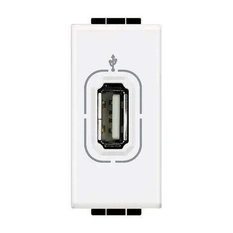 TICINO N4285 - Connettore USB (non alimentato) - Serie Livinglight Bianco