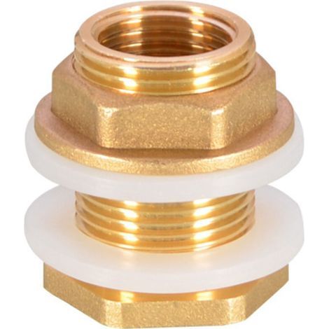 DBBEGK 4 Pièces G1/2 Laiton Réservoir d'eau Tuyau d'eau Raccord Adaptateur Robinet Douille de Seau à Pluie Douille de Réservoir en Laiton pour Robinet Seau de Pluie Réservoir d'eau (1/5)
