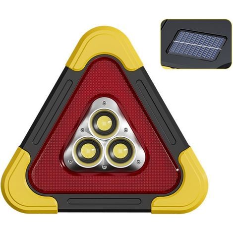 Triangles d'avertissement pour Les Voitures pour  2008-2013,Étanche Lumières Triangulaires Imperméables Pliables Panneau Sécurité Léger Accessoire, (1/5)