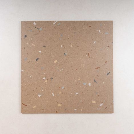 Carrelage Effet Terrazzo CROCCANTE 120x120 Nuez (1,44m²) - Les Carreaux de Jean (1/2)