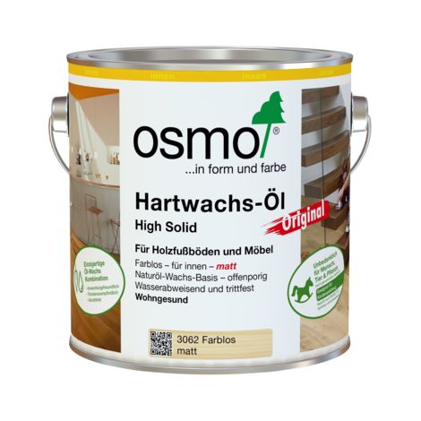 Osmo Hartwachs-Öl Original Farblos Matt 2,50 l - 10300050