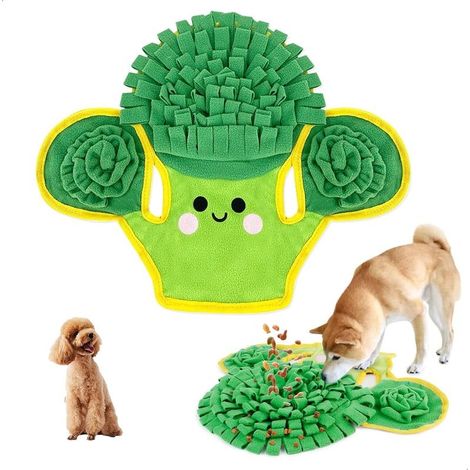 Tapis de Fouille Chien, Jouet Occupation Chien, Tapis Lavable pour Tapis Renifleur Chien, Tapis de Fouille de Recherche à Alimentation Lente, Adapté aux Chiens de Petite et Moyenne Taille (1/5)