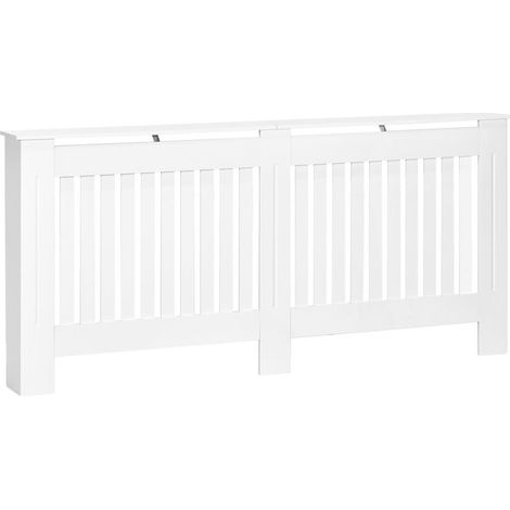 Modern Doghe Thermosifone in MDF, Thermosifone Cover for House and Office, 172x19x81 cm, White (1/5)