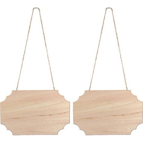 2 Stück Holzplaketten