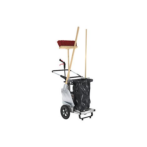 Carro colector de residuos Picobello Mini  con soporte fijo para