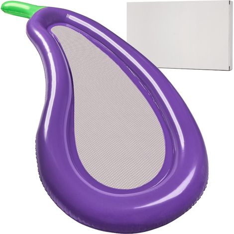 Colchón hinchable de malla berenjena 240cm