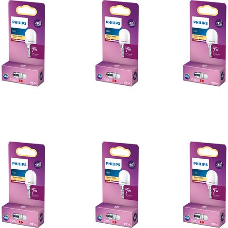 Philips Vorteilspaket E14 Nachtlicht 7W Matt Nicht dimmbar Warmweißes Licht - 6 Stück (1/2)