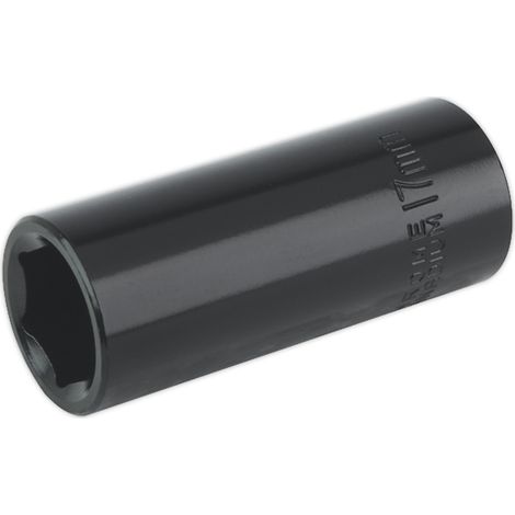 Sealey 17mm 3/8""Sq Drive Deep Impact Socket WallDrive For Air Wrenches IS3817D