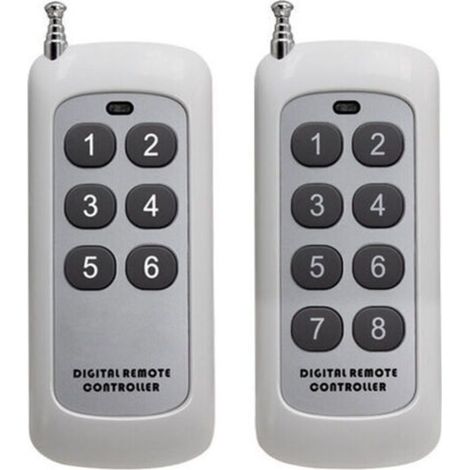 2PCS Télécommande sans fil RF 433 MHz Transmetteur pour portes de garage, lecteurs MP3 (1/4)