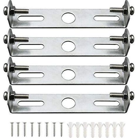 Lntyq 4 Pièces Support de Fixation Plafonnier Plaque de Suspension pour Plafonnier 100mm Support de Plaque de Plafonnier pour Plafonnier de Bureau à Domicile (1/5)