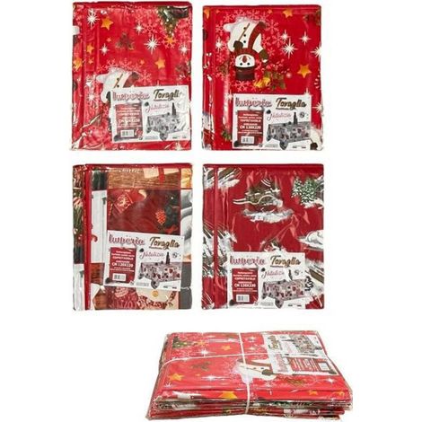 Trade Shop - Mantel De Navidad Plastificado Antimanchas Fantasias Varias Mis. 120160 - (1/5)