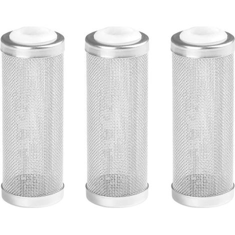 3 Pièces 17mm Garde de Filtre Maille Protection de Filtre D'aquarium de Maille de Réservoir de Poissons en Acier Inoxydable Crepine Aquarium pour Poissons Crevettes Accessoire Aquarium (1/5)