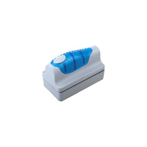 Magnetische Aquariumbürste, Reinigungsschwimmer, Algenkratzer für Glas, Reinigungsbürste aus Kunststoffschwamm, Zubehör, Werkzeug (1 Stück) - Crezuo